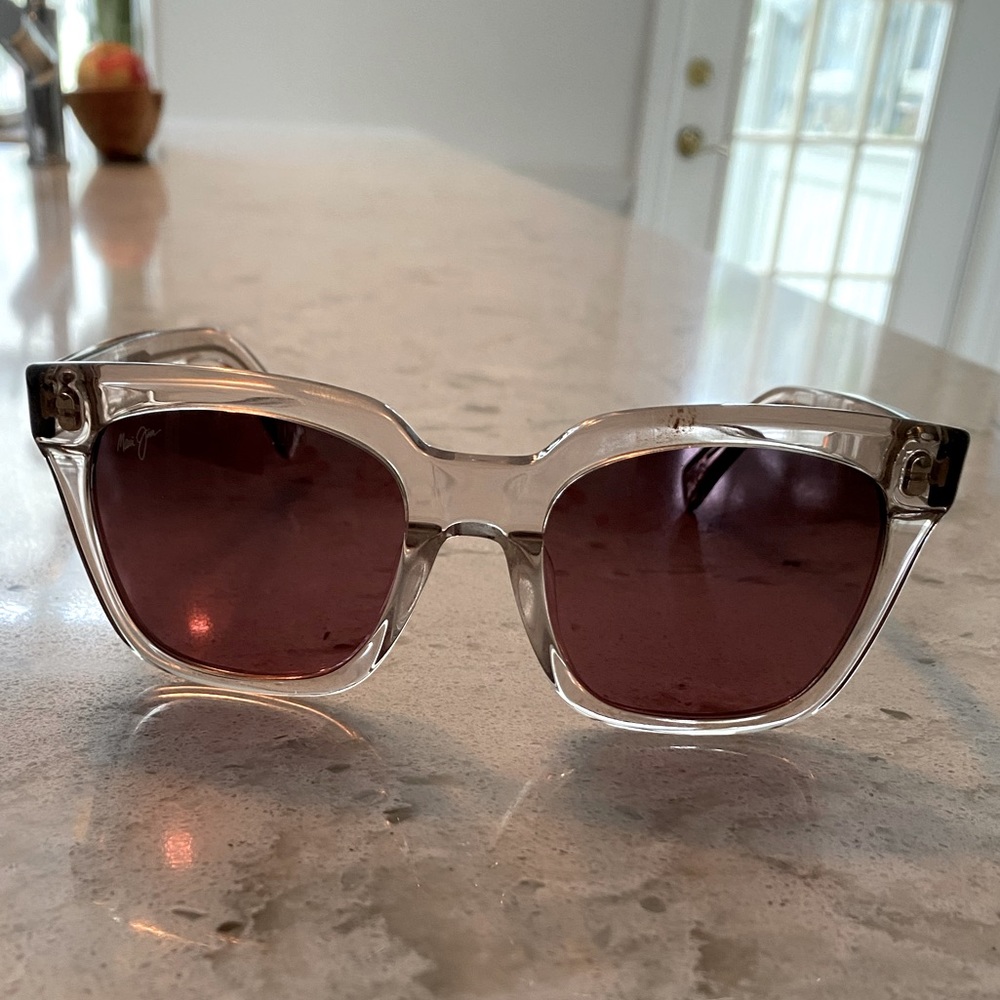 Maui Jim Clear Frame Sunglasses - Picture 1 of 4